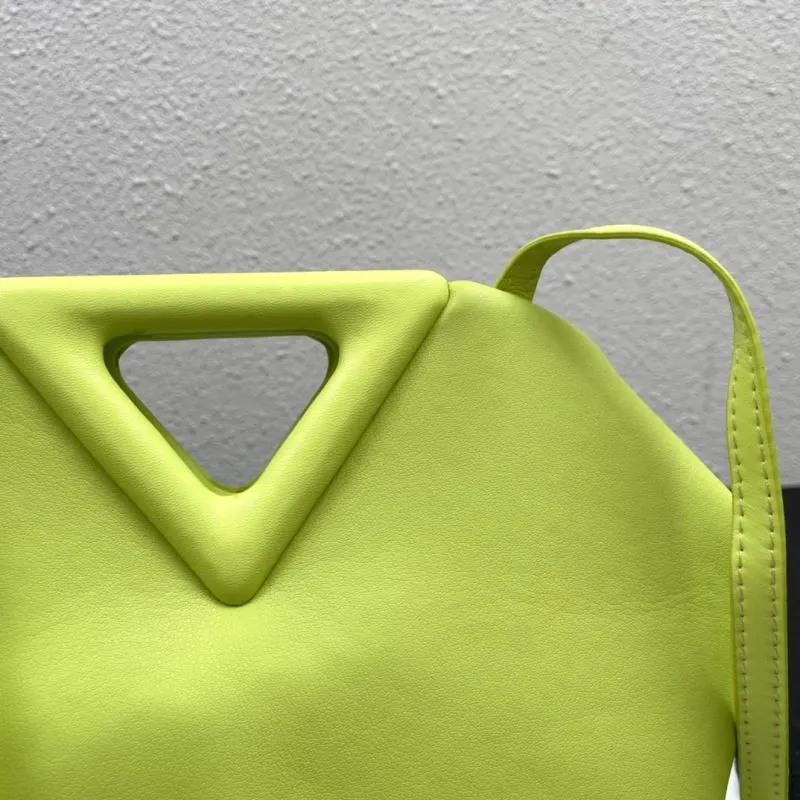 Bottega Veneta Neon Yellow Crossbody Satchel Bag - Image 4
