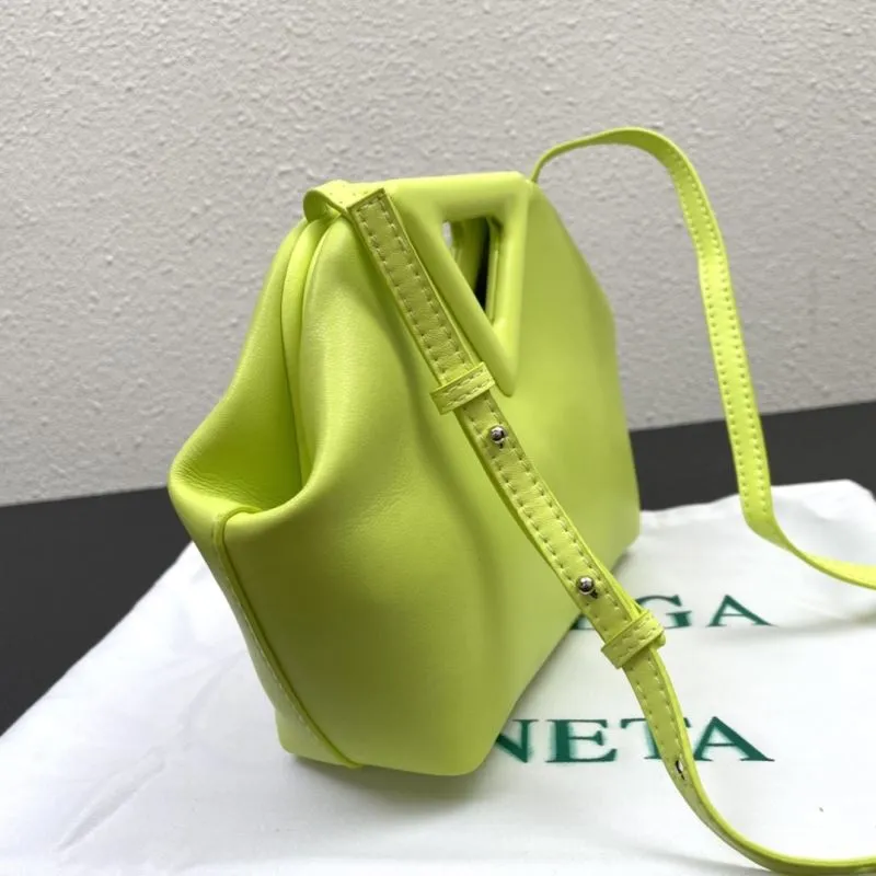 Bottega Veneta Neon Yellow Crossbody Satchel Bag - Image 5