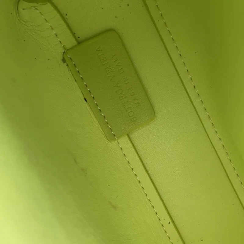 Bottega Veneta Neon Yellow Crossbody Satchel Bag - Image 8