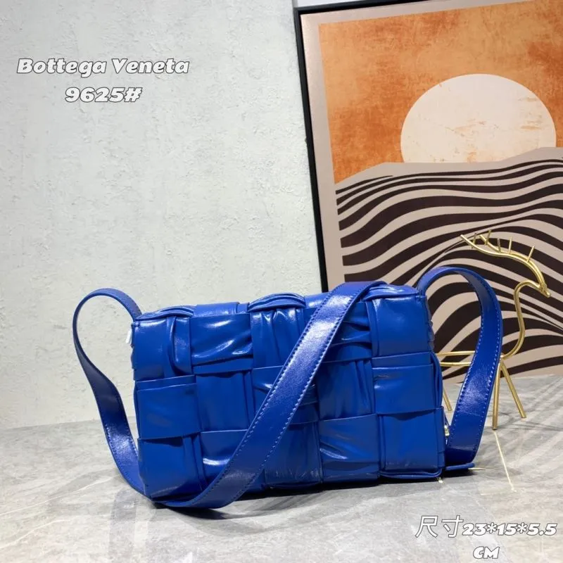 Bottega Veneta Blue Satchel Crossbody Bag 9625 - Image 3