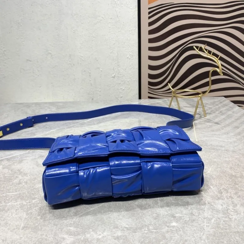 Bottega Veneta Blue Satchel Crossbody Bag 9625 - Image 6