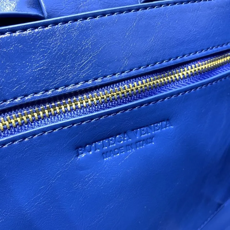 Bottega Veneta Blue Satchel Crossbody Bag 9625 - Image 9