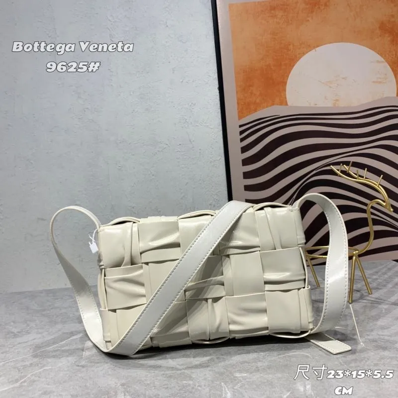Bottega Veneta 9625 Cream White Crossbody Satchel Bag - Image 3