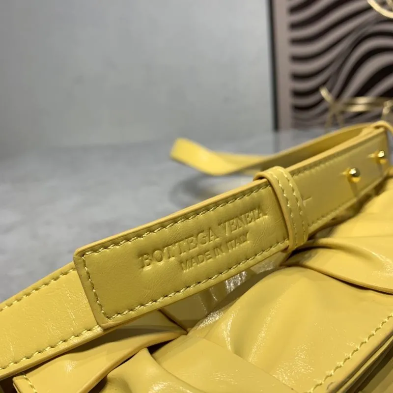 Bottega Veneta 9625 Yellow Crossbody Satchel Bag - Image 5