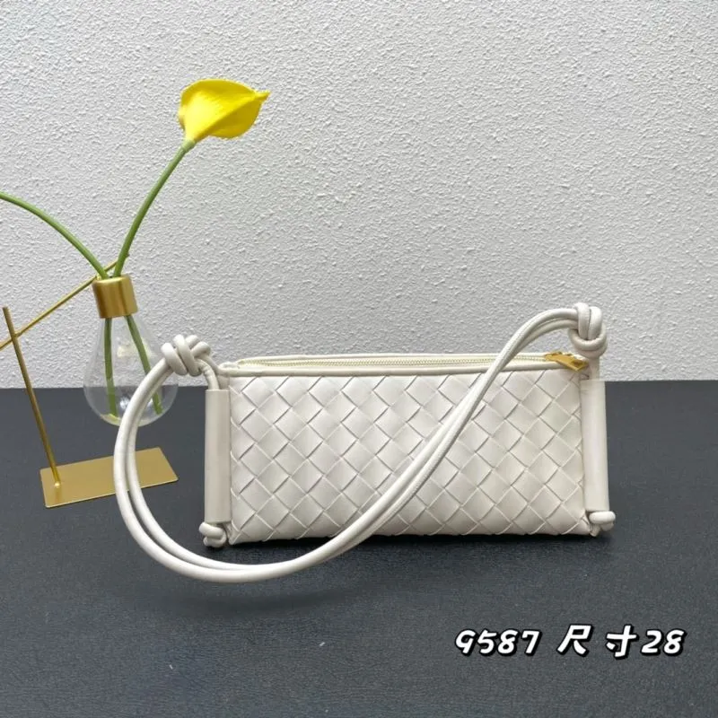 BV 9587 Cream White Satchel Bag Size 28