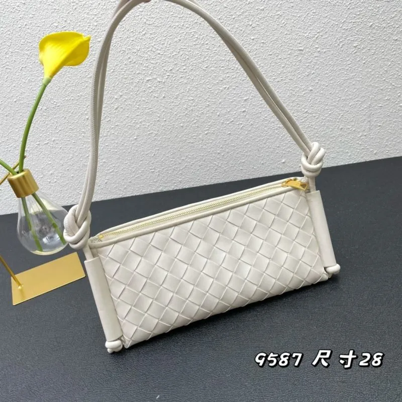 Alternative view of BV 9587 Cream White Satchel Bag Size 28