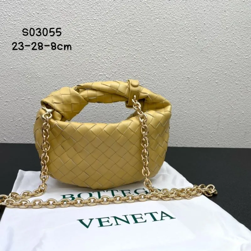 Alternative view of Bottega Veneta Yellow Woven Chain Mini Bag S03055