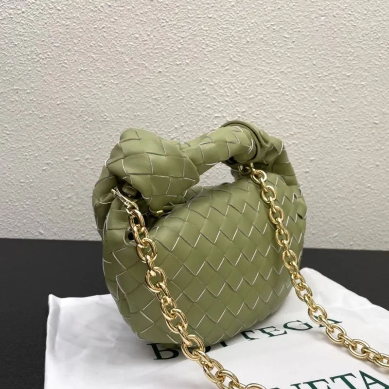 Bottega Veneta Green Woven Mini Handbag S03055 - Image 5