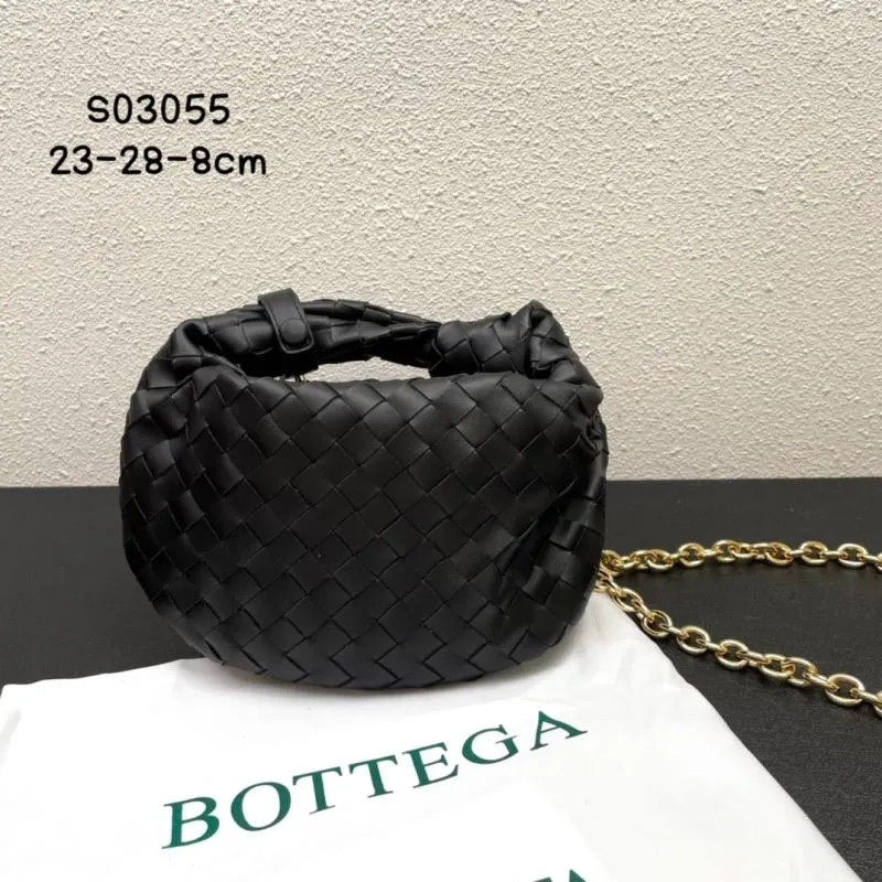 Bottega Veneta Black Woven Satchel Bag S03055 - Image 3