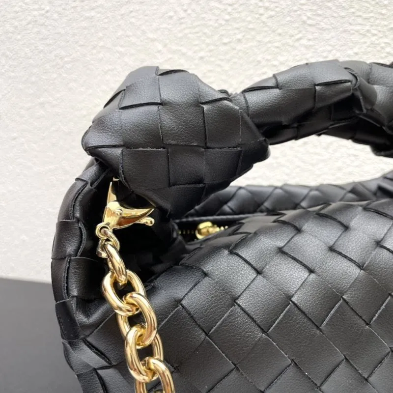 Bottega Veneta Black Woven Satchel Bag S03055 - Image 6