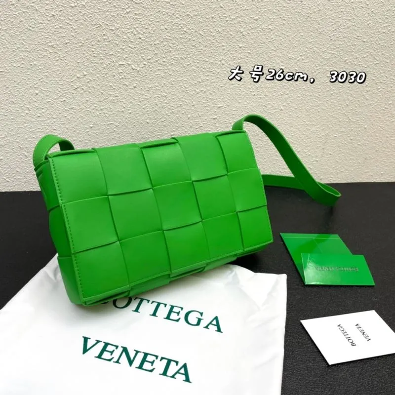 Alternative view of Bottega Veneta Large Green Satchel Bag 3030