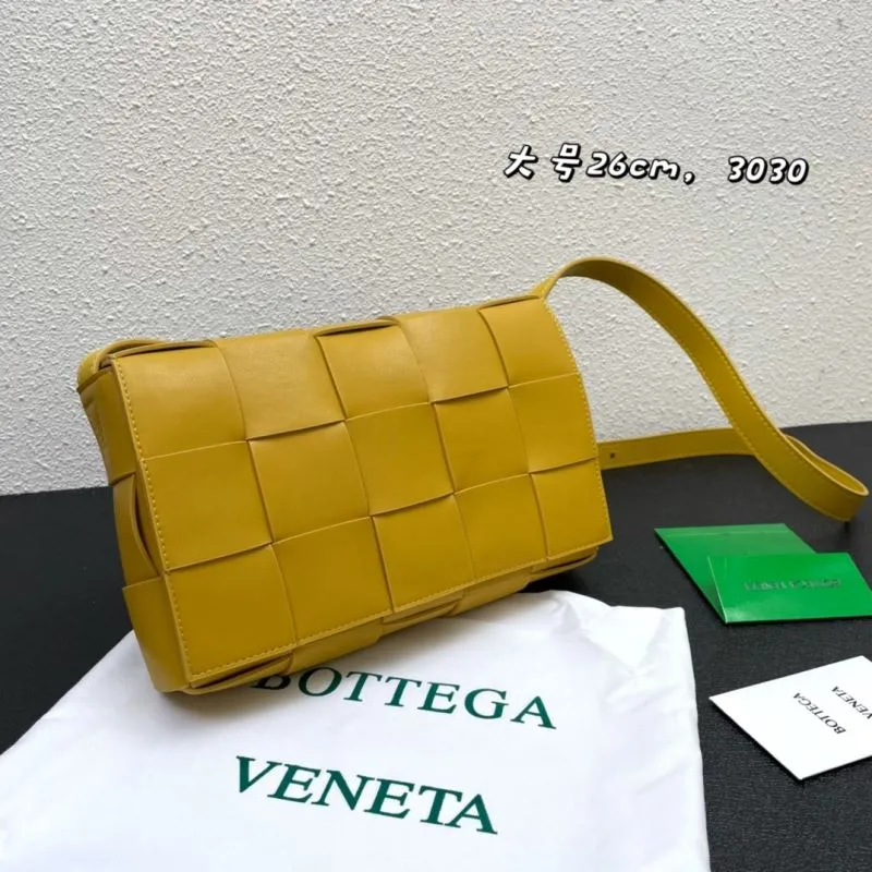 Alternative view of Bottega Veneta Yellow Large Satchel Crossbody Bag 3030