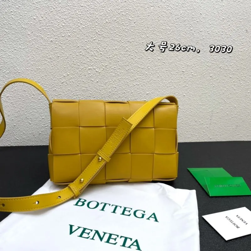 Bottega Veneta Yellow Large Satchel Crossbody Bag 3030 - Image 3
