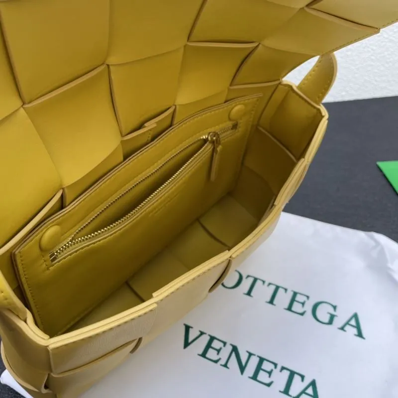Bottega Veneta Yellow Large Satchel Crossbody Bag 3030 - Image 8