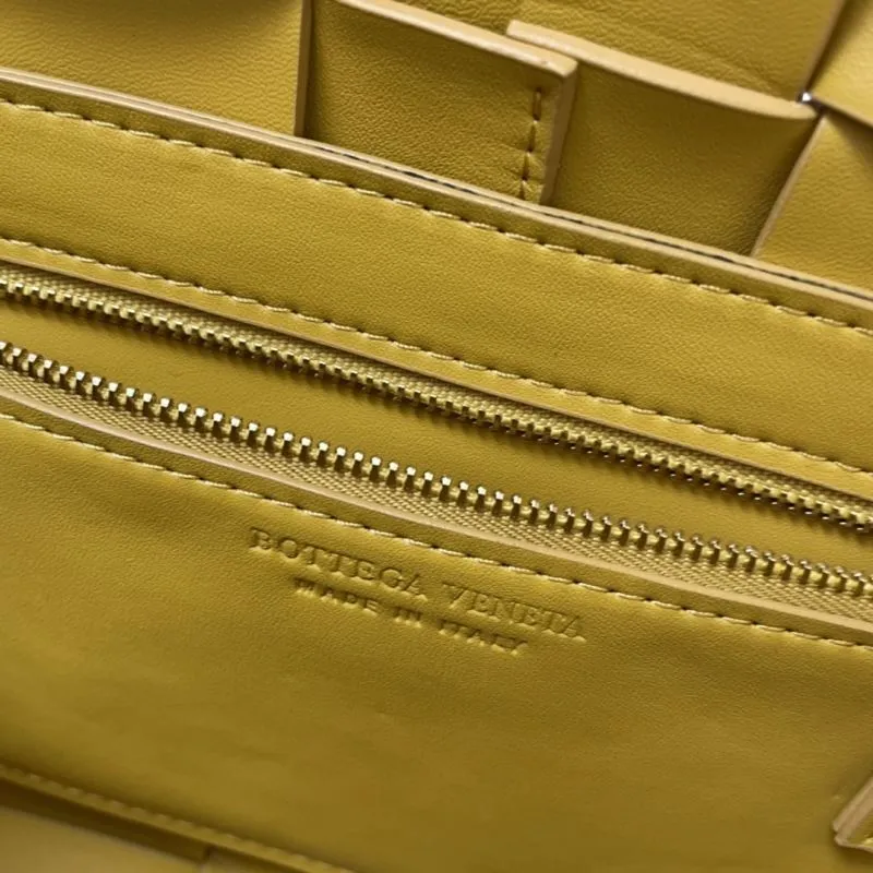 Bottega Veneta Yellow Large Satchel Crossbody Bag 3030 - Image 9