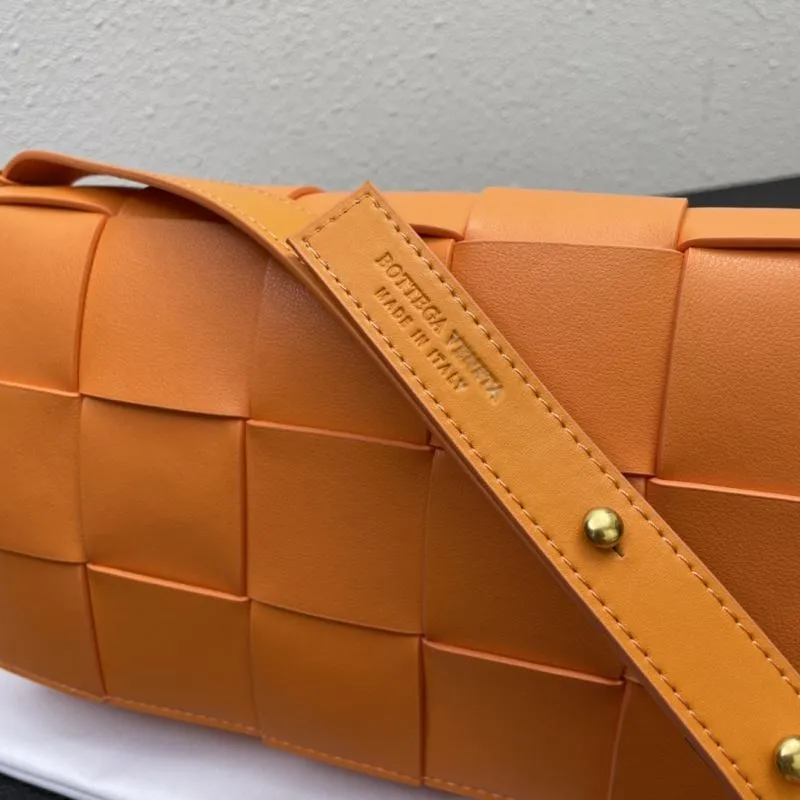 Bottega Veneta Large Orange Satchel Bag 3030 - Image 6