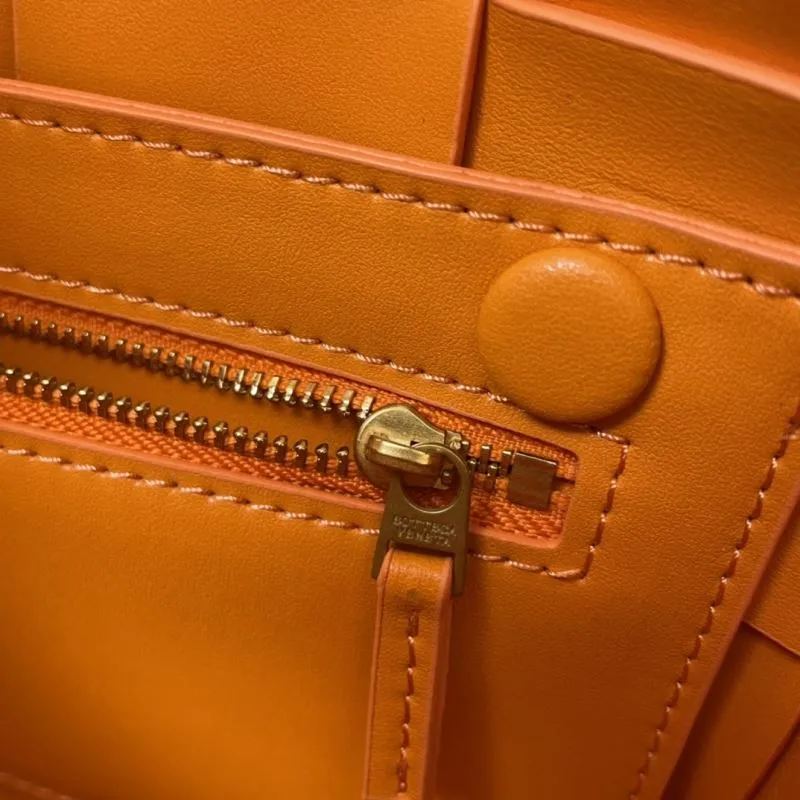 Bottega Veneta Large Orange Satchel Bag 3030 - Image 9