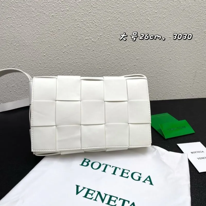 Bottega Veneta White Large Satchel Bag