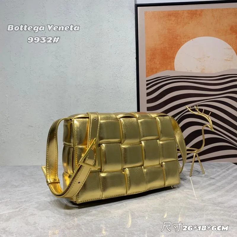 Alternative view of Bottega Veneta 9932 Gold Satchel Bag