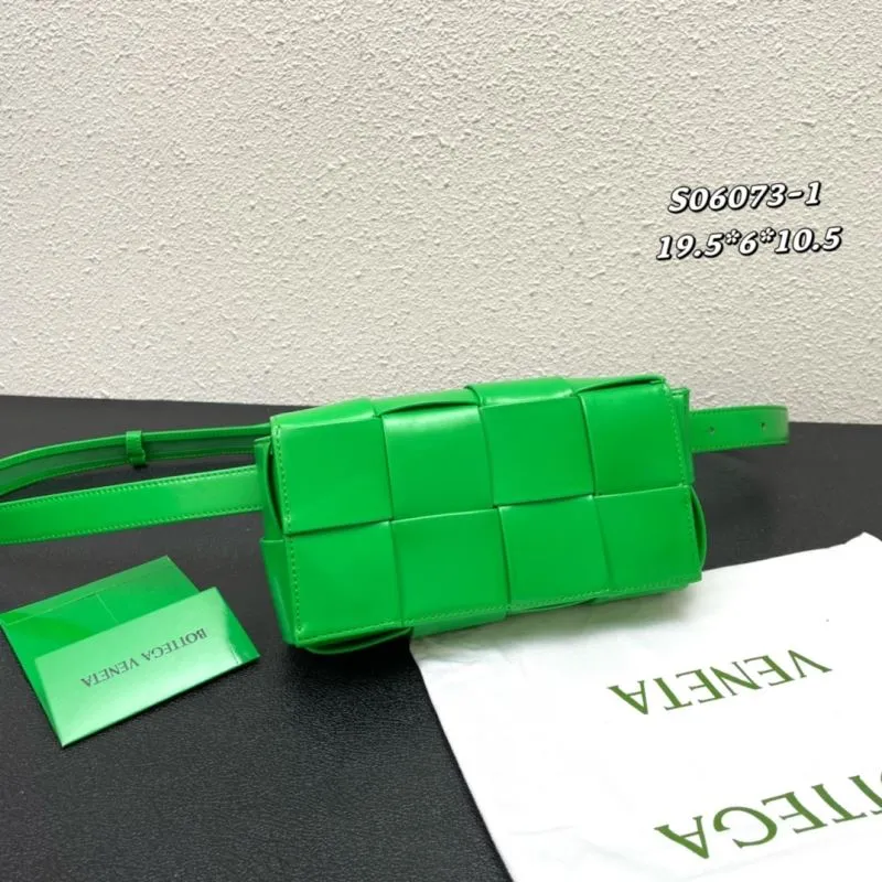 Bottega Veneta Green Satchel Bag S06073-1