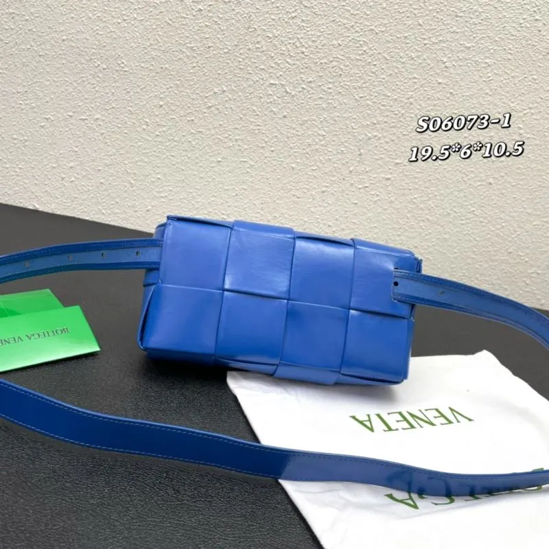 Alternative view of Bottega Veneta Blue Leather Satchel Bag S06073-1