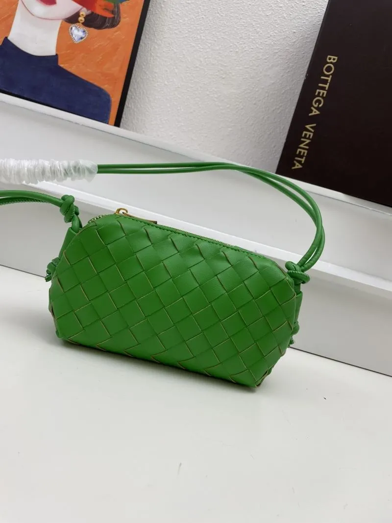 Bottega Veneta Green Woven Crossbody Bag S04001 - Image 3
