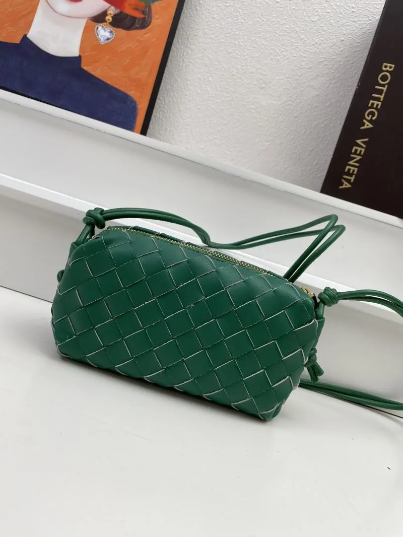 Bottega Veneta Green Woven Crossbody Bag S04001 - Image 3