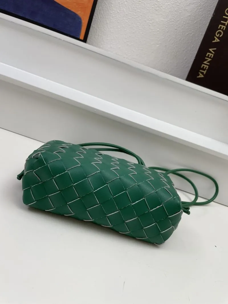 Bottega Veneta Green Woven Crossbody Bag S04001 - Image 7