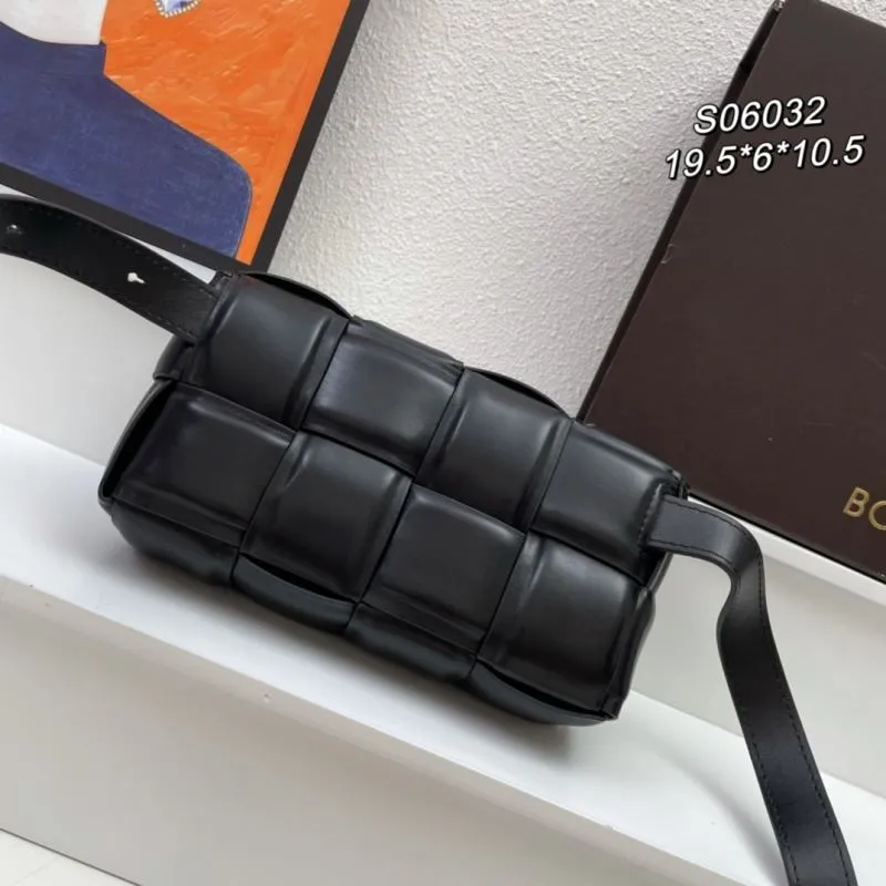 Alternative view of BV Black Leather Satchel Bag S06032