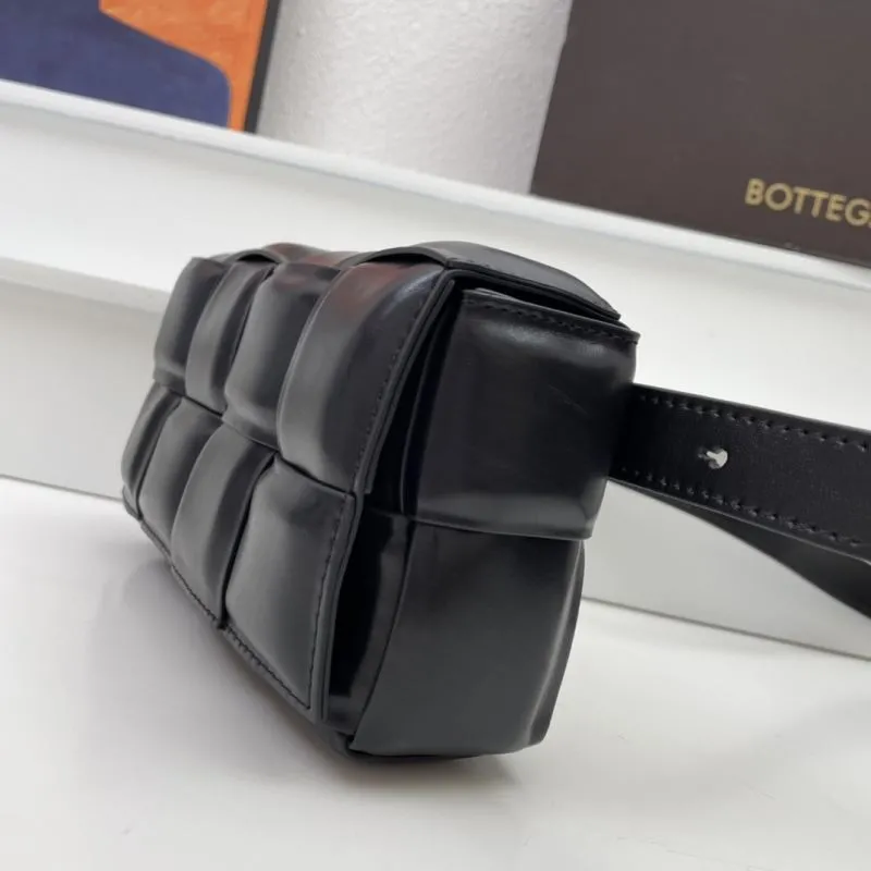 BV Black Leather Satchel Bag S06032 - Image 5