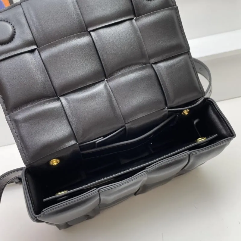 BV Black Leather Satchel Bag S06032 - Image 8