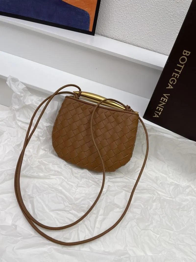 Bottega Veneta Brown Woven Crossbody Bag 5967 - Image 5