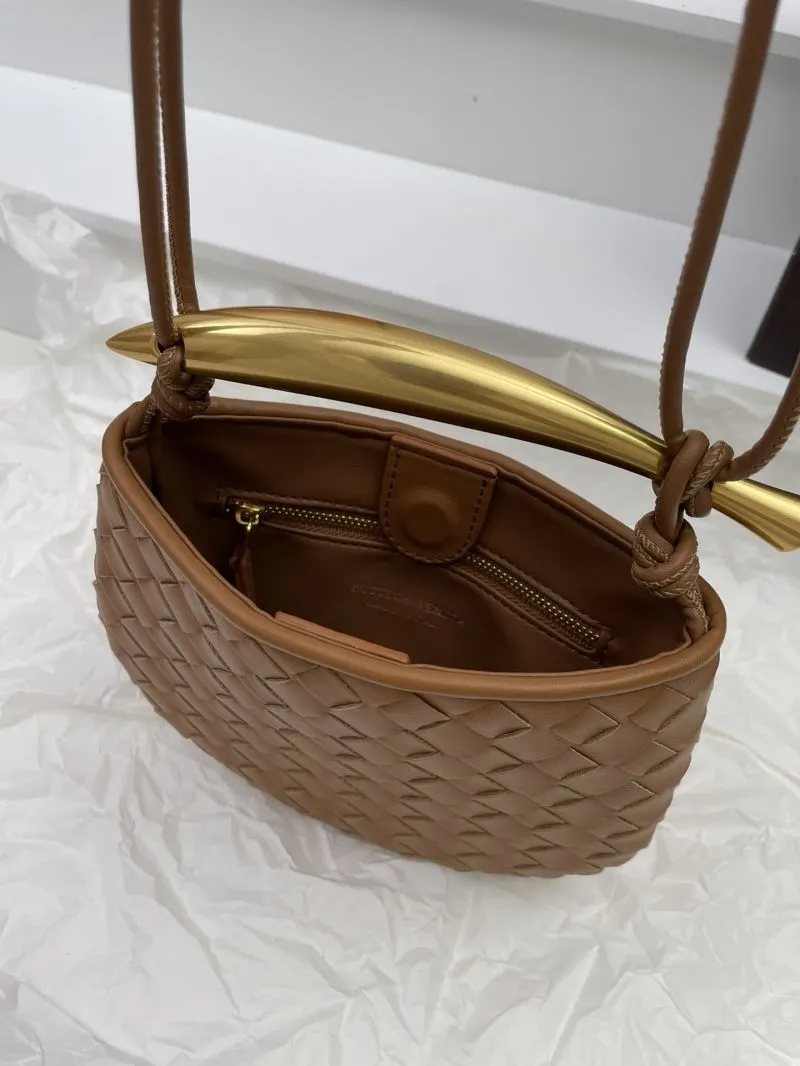 Bottega Veneta Brown Woven Crossbody Bag 5967 - Image 8
