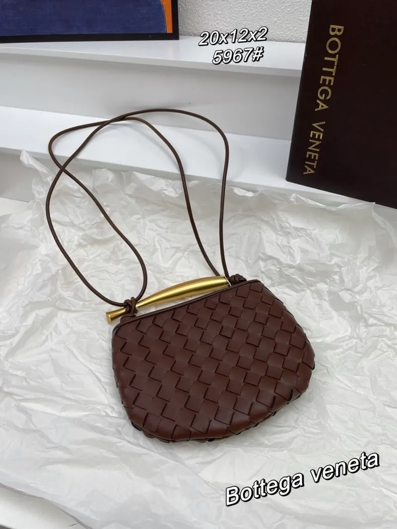 Bottega Veneta Brown Woven Satchel Bag 5967