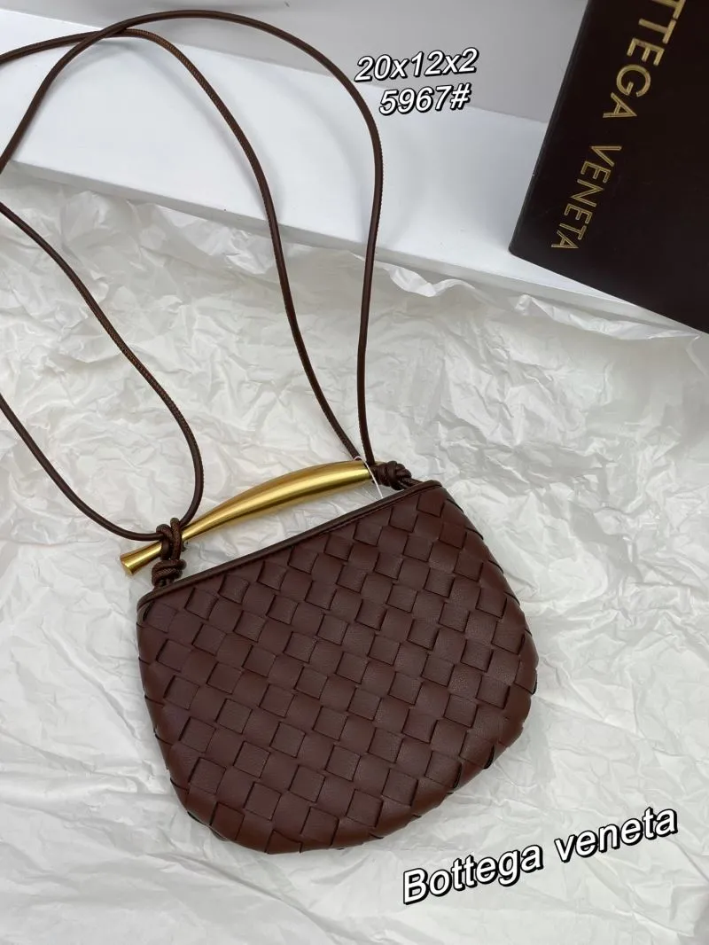 Alternative view of Bottega Veneta Brown Woven Satchel Bag 5967