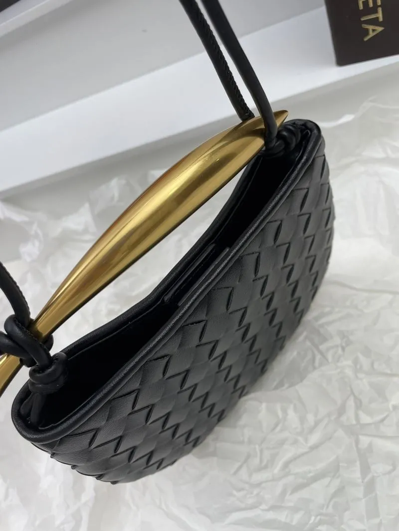 Bottega Veneta Black Woven Crossbody Satchel Bag 5967 - Image 7