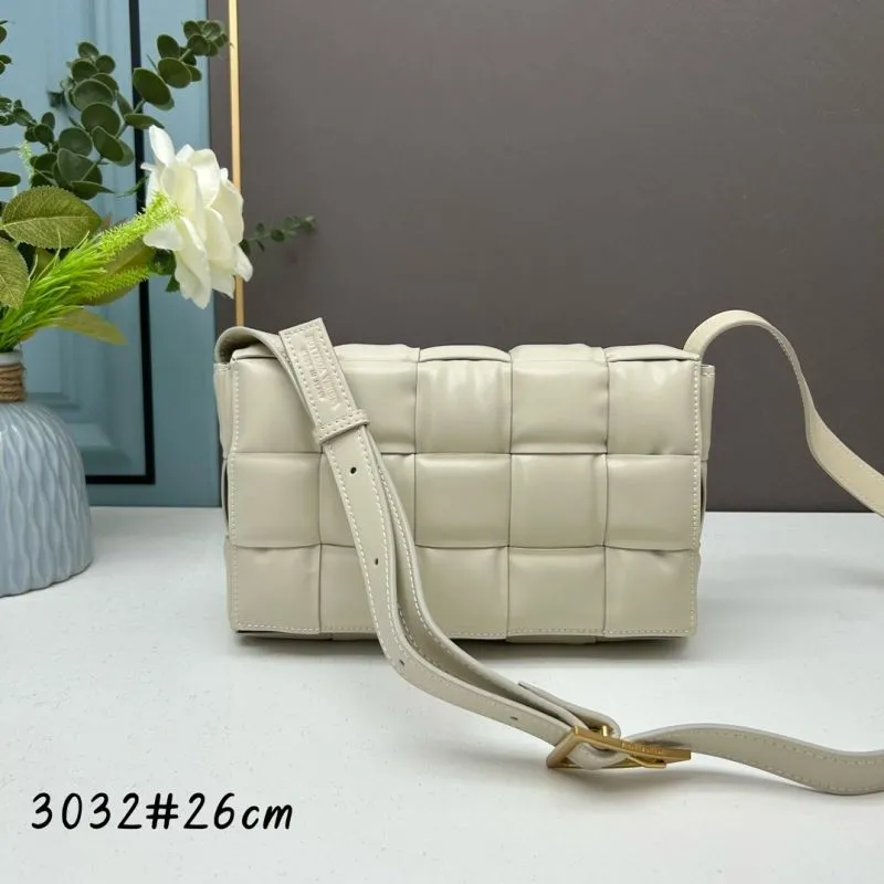 BV Light Beige Satchel Crossbody Bag 26cm 3032