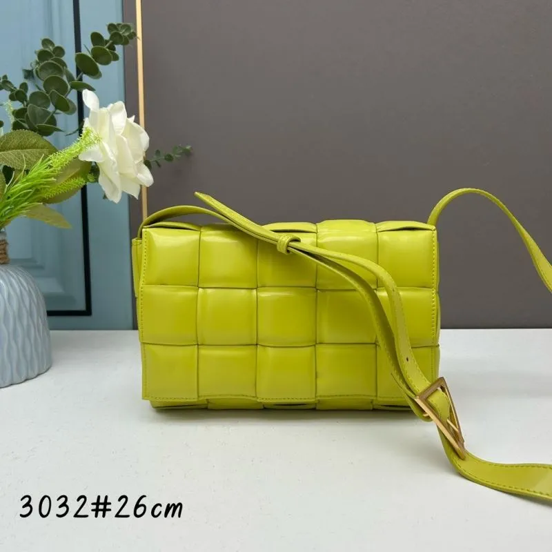 BV Lime Green Crossbody Satchel Bag 3032 26cm