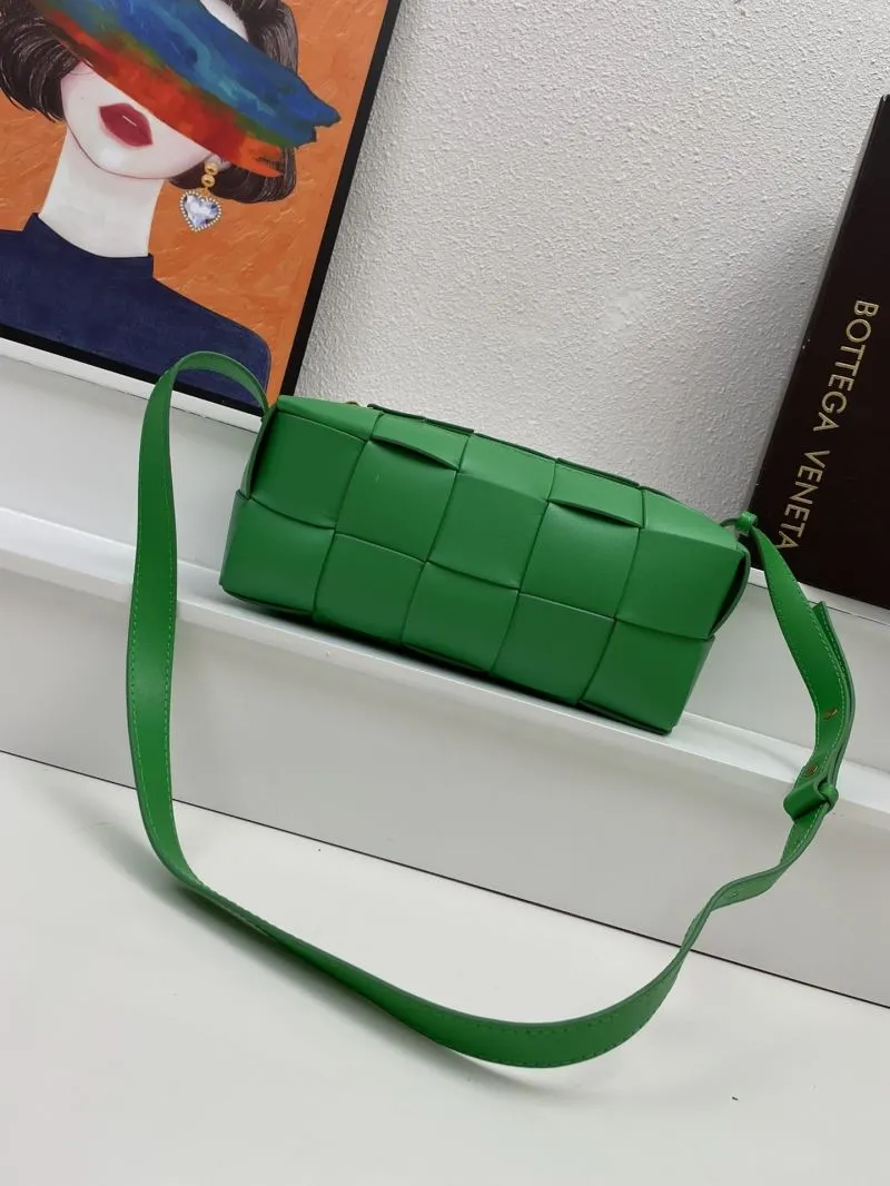 Alternative view of Bottega Veneta Green Woven Satchel Crossbody Bag 433