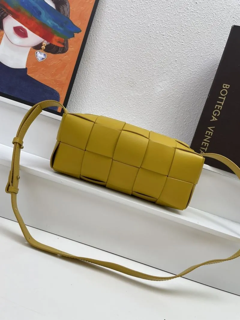 Alternative view of Bottega Veneta Yellow Satchel Crossbody Bag 434