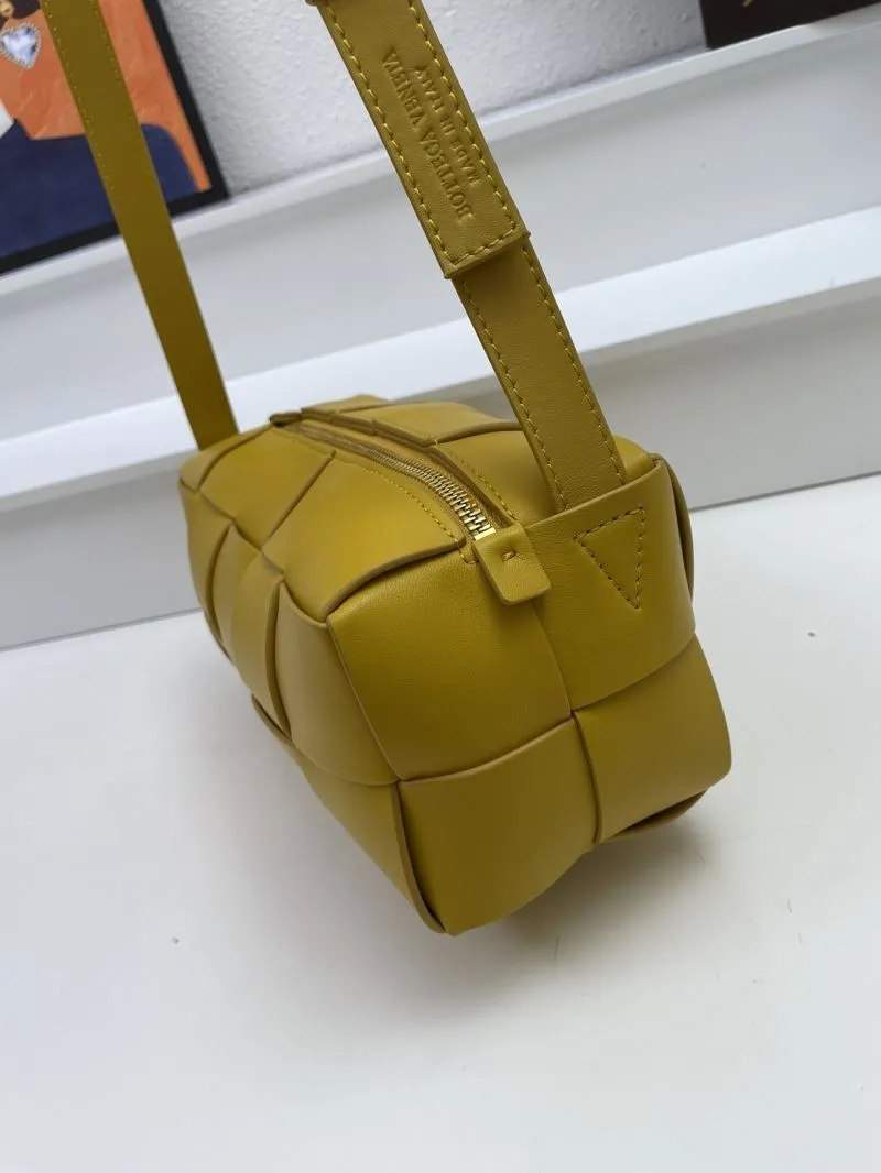 Bottega Veneta Yellow Satchel Crossbody Bag 434 - Image 5
