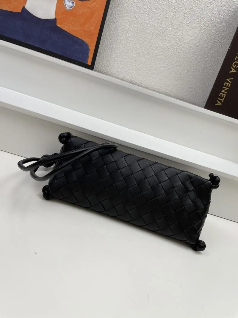 Bottega Veneta Black Woven Satchel Bag S0899 25cm - Image 6