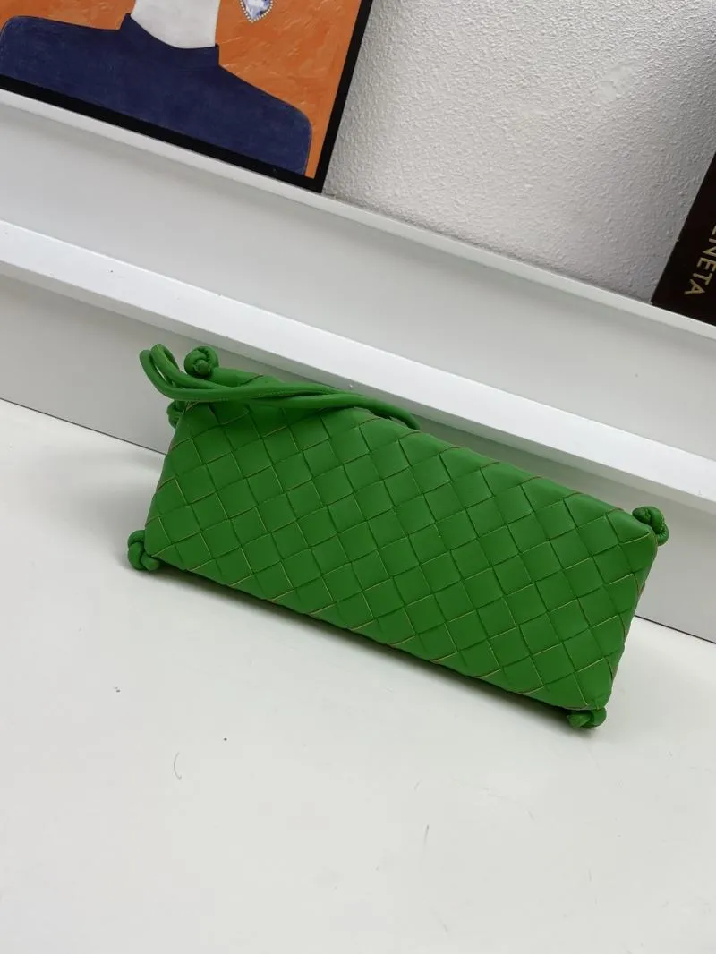 Bottega Veneta Green Woven Shoulder Bag S0899 25cm - Image 6