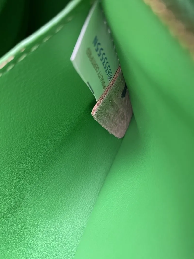 Bottega Veneta Green Woven Shoulder Bag S0899 25cm - Image 9