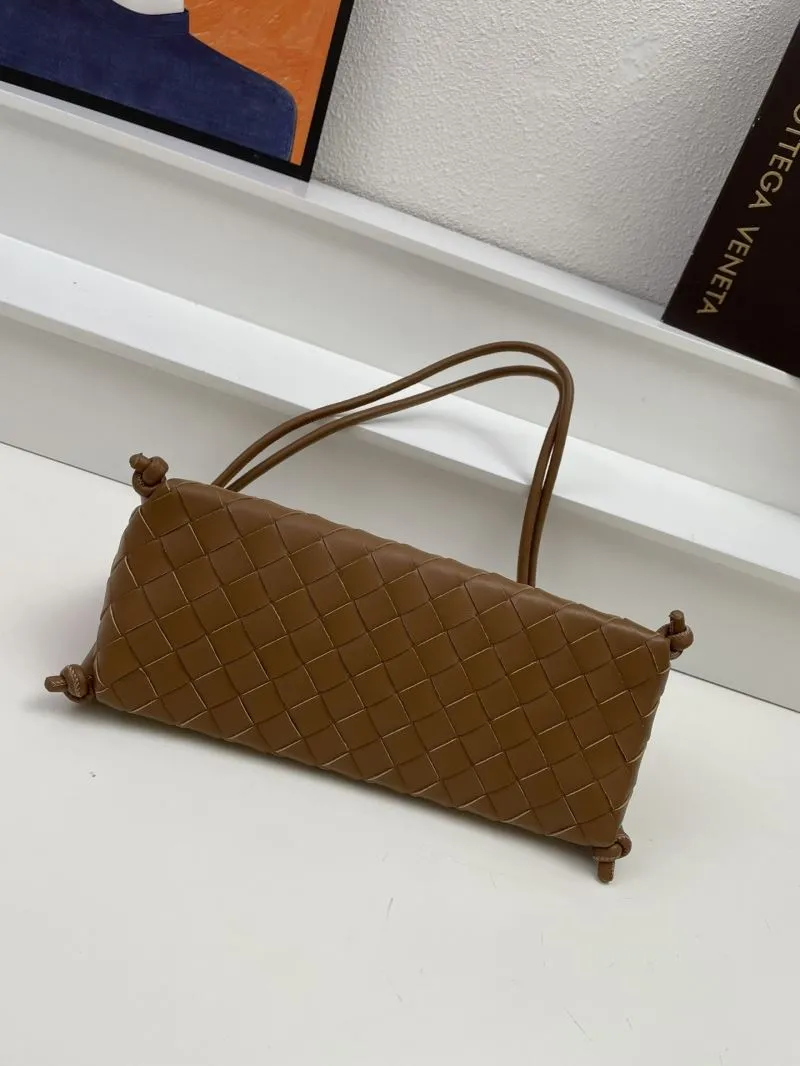 Bottega Veneta Brown Woven Shoulder Bag S0899 25cm - Image 7
