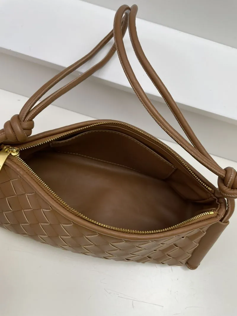 Bottega Veneta Brown Woven Shoulder Bag S0899 25cm - Image 8