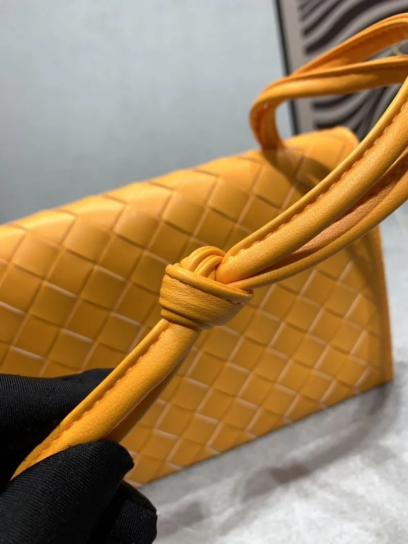 Bottega Veneta Orange Woven Satchel Bag 106# - Image 5