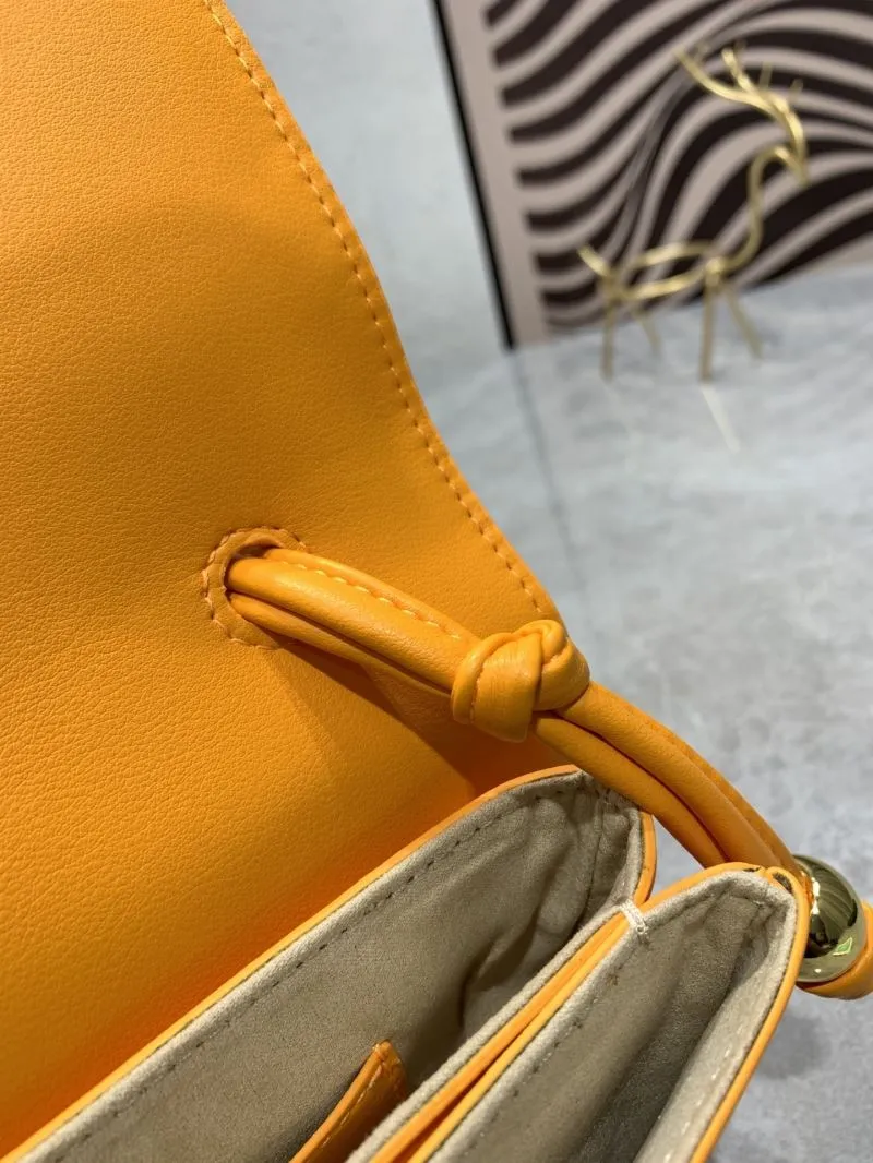 Bottega Veneta Orange Woven Satchel Bag 106# - Image 9
