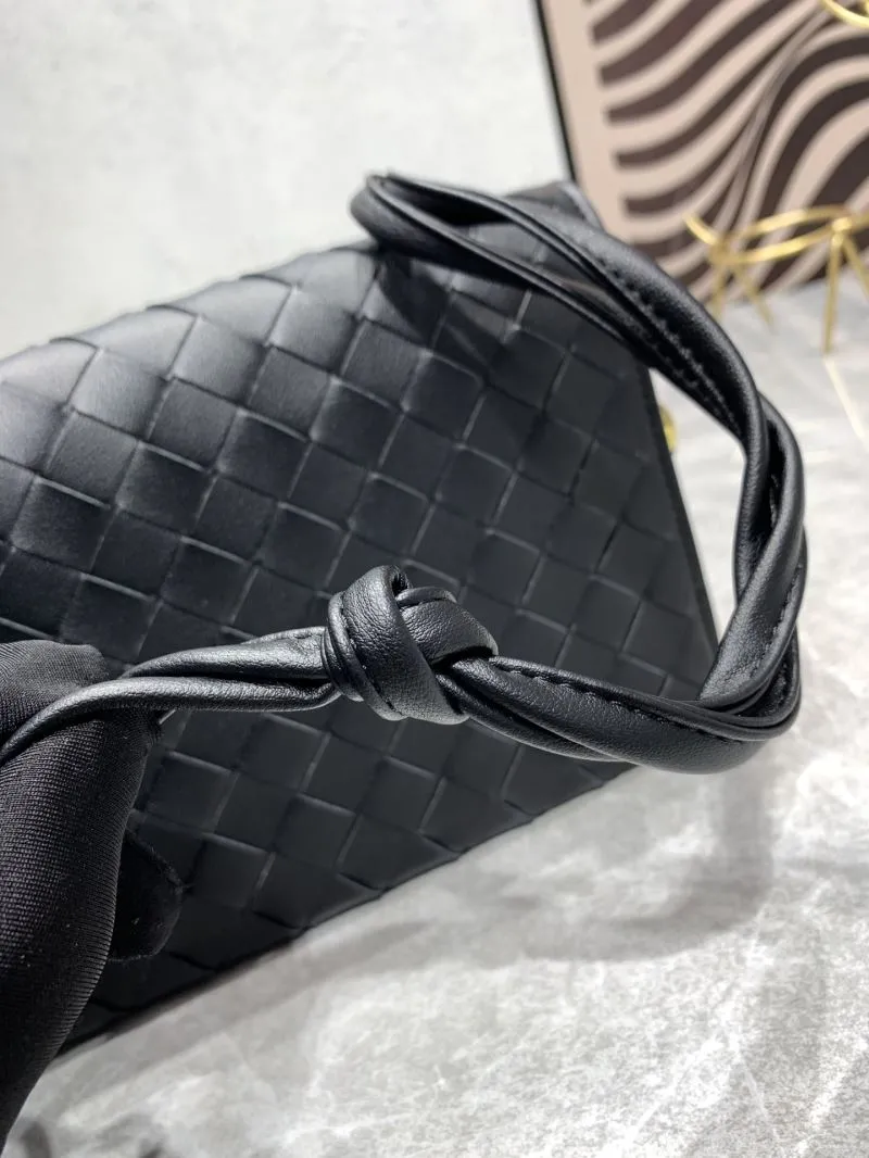 Bottega Veneta 106# Black Leather Satchel Bag - Image 5