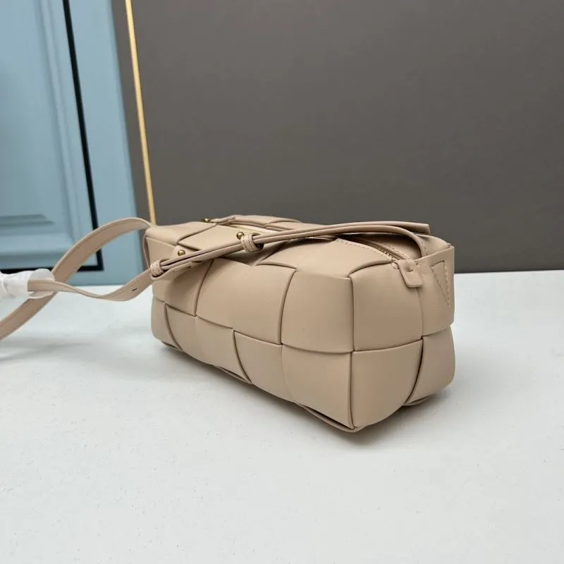 Alternative view of BV Beige Woven Satchel Bag 24cm 3031